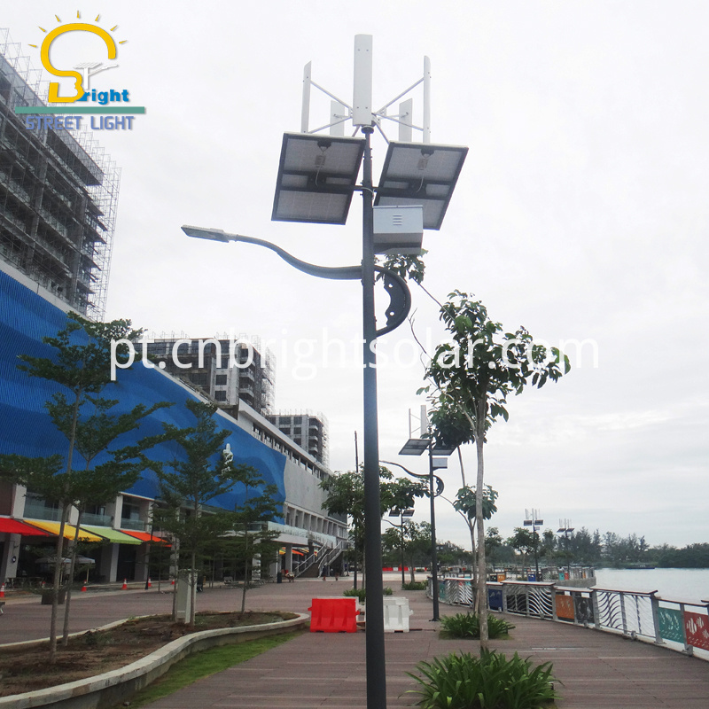 Luz de rua solar híbrida do vento solar 60W Solar Wind Hybrid Solar Street Light 60W